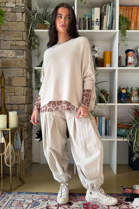 Basso Box Knit Stone